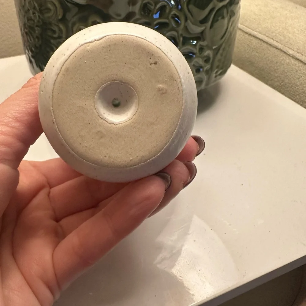 Speckled White Ceramic Incense Holder